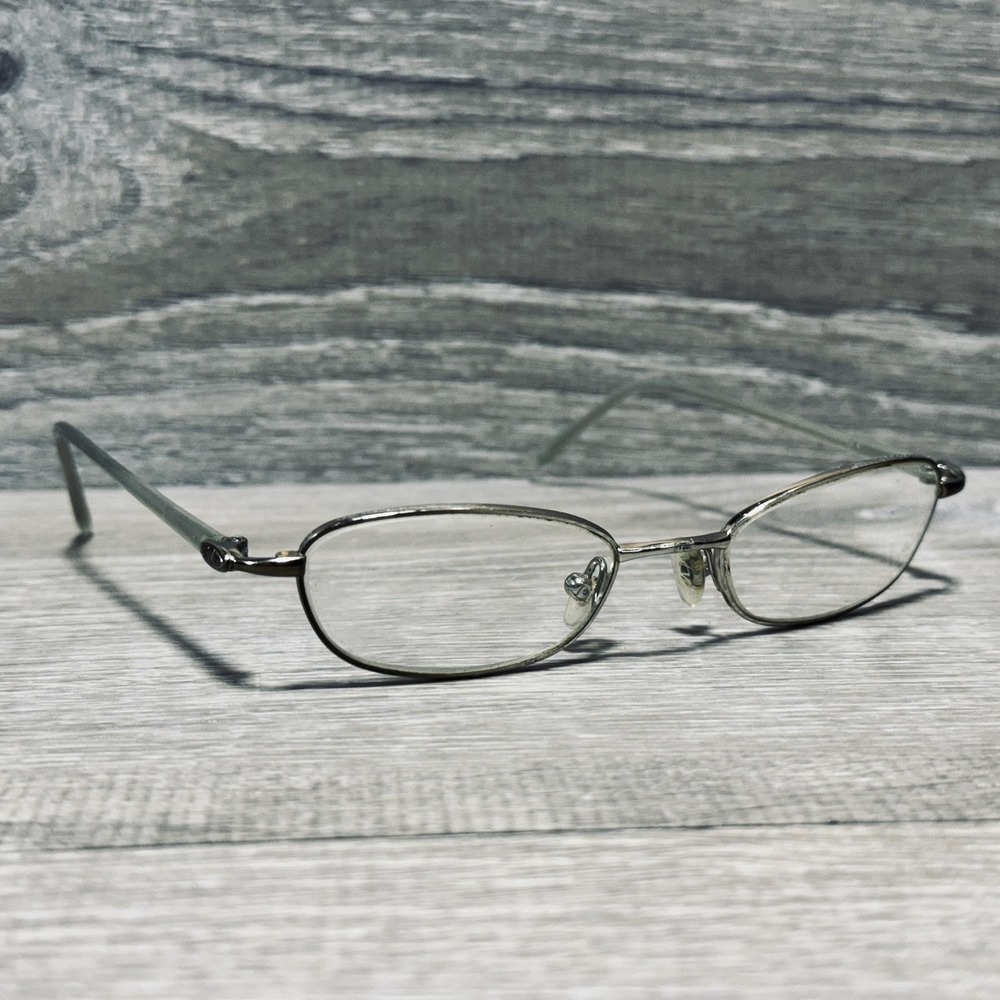 Valentino Eyeglass Frames‎ Womens 130 Made In Italy Silver Oval Frames Only